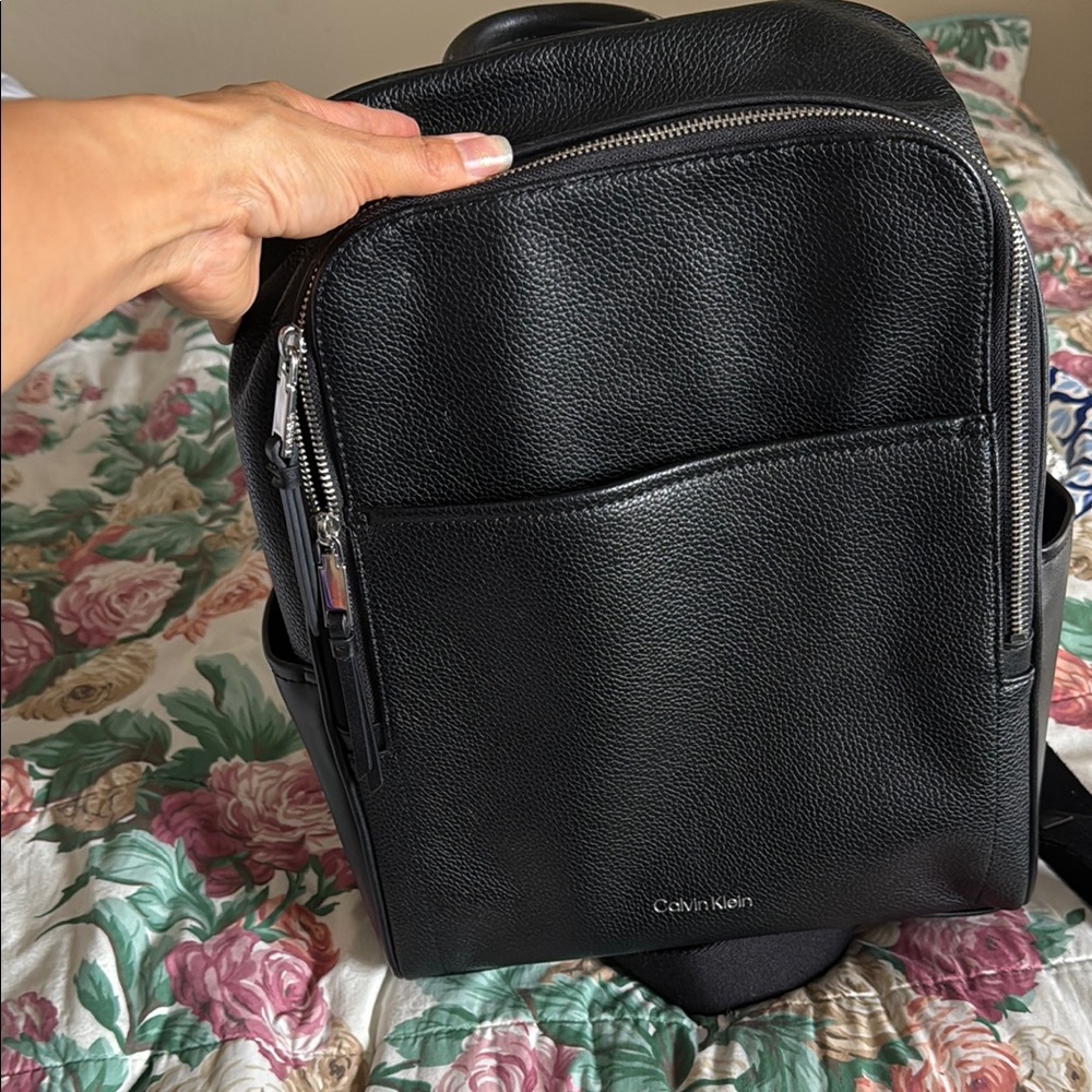 Calvin Klein Black Backpack Sleek Minimalist Design